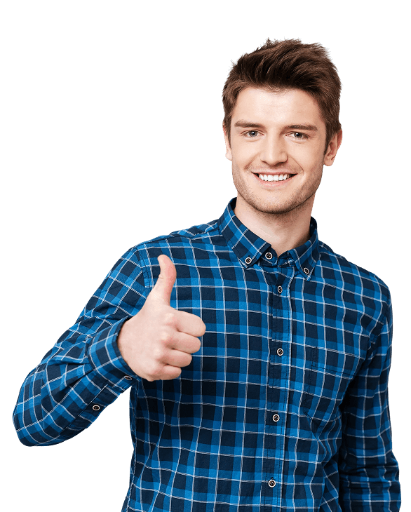 Opslagruimte - tiko opslag man holding thumb up